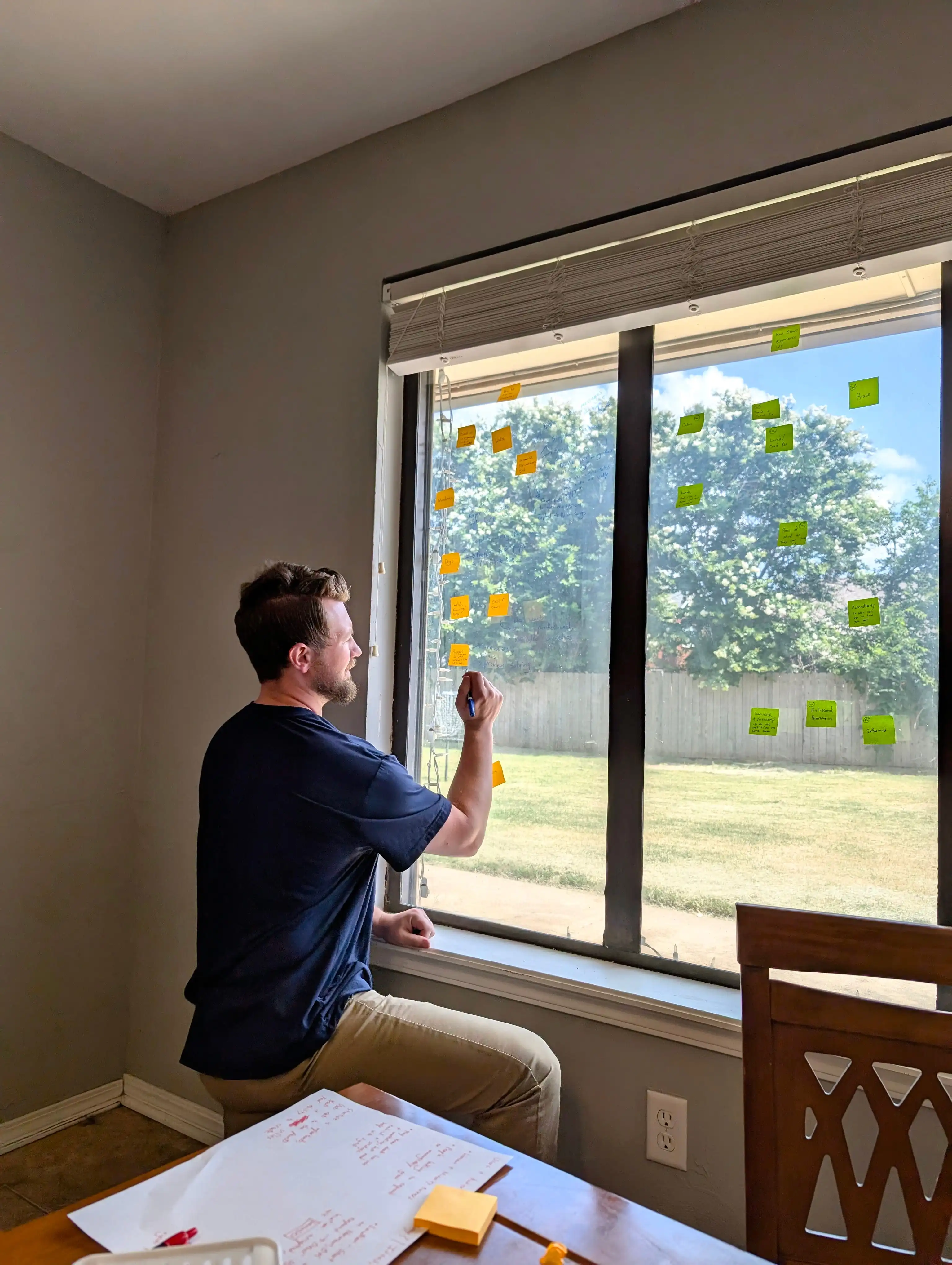 Garrett Hammonds leading a branding workshop